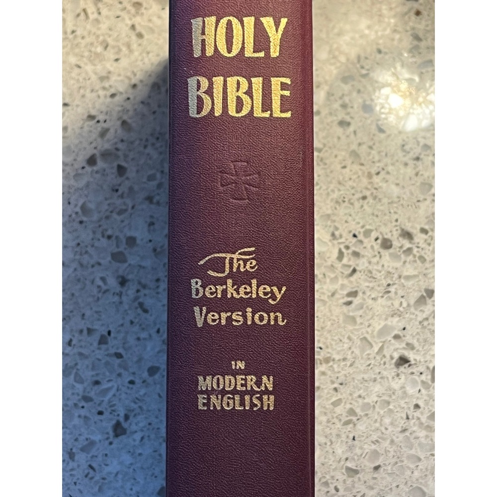 Holy Bible Berkeley Version Modern English Zondervan 1966 Hardcover Burgundy